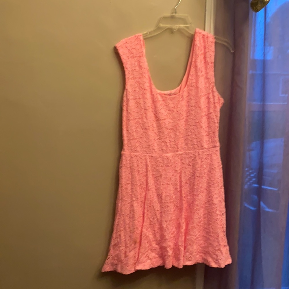 Candies dress extra-large pink and lacey